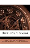 Rules for Cleaning