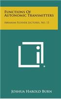 Functions of Autonomic Transmitters