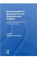 Homosexuality in Renaissance and Enlightenment England