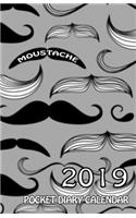 Moustache Pocket Diary Calendar