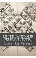 Le tre categorie dei fatti storici