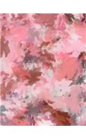 Writer's Journal - Artistic Pink Leaf