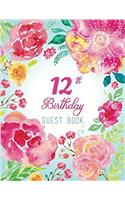 12th Birthday Guest Book