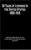 30 Years of Lynching In the United States