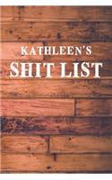 Kathleen's Shit List: Dot Bullet Wood Notebook/Journal