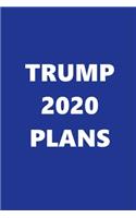 2020 Weekly Planner Trump 2020 Plans Text Blue White 134 Pages