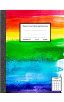 Graph Paper Composition Notebook, 4 Squares Per Inch
