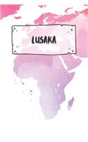 Lusaka: Ruled Travel Diary Notebook or Journey Journal - Lined Trip Pocketbook for Men and Women with Lines