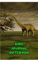 Kids Journal Notebook: Daily Journaling Notes For Girls Boys Teen Spark Imagination, Great Gratitude and Positive Thinking - Dinosaur Brachiosaurus Print