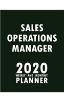 Sales Operations Manager 2020 Weekly and Monthly Planner