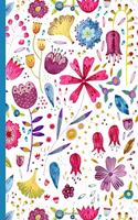 2020 Planner: A Week to View Diary and Organiser - Sunday Start with Watercolor Wild Flower Meadow Cover Art