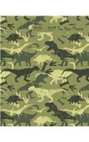 2020-2021 Two Year Planner: Dinosaur Camouflage Cover on a Weekly Monthly Planner Organizer. Perfect 2 Year Motivational Planner for Boys, Teens, Agenda, Schedule with Vision B