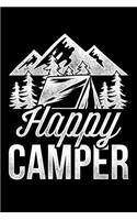 Happy Camper: Lined A5 Notebook for Forester