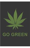 Go Green Notebook: Lined Journal, 120 Pages, 6 x 9, Affordable Gift Journal Matte Finish
