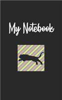 My Notebook: Tiger Retro And Vintage Style 100 Pages And Lined