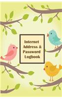 Internet Address & Password Logbook