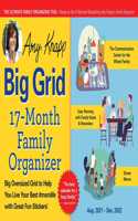 2022 Amy Knapp's Big Grid Family Organizer Wall Calendar