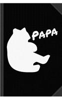 Papa Bear Journal Notebook: Blank Lined Ruled for Writing 6x9 120 Pages