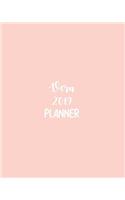 Vera 2019 Planner: Calendar with Daily Task Checklist, Organizer, Journal Notebook and Initial Name on Plain Color Cover (Jan Through Dec), Vera 2019 Planner