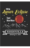 Total Lunar Eclipse Super Blood Moon Nashville January 21 2019