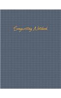 Songwriting Notebook: Combination Staff Paper and Dot Grid Songwriting Paper for Composition, Songwriting, Lyrics, and Music Theory