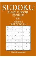 300 Medium Sudoku Puzzle Book - 2018