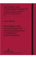 Rechtsfolgen Eines Verstoßes Gegen Das Benachteiligungsverbot Im Allgemeinen Zivilrechtsverkehr