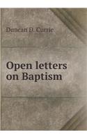 Open letters on Baptism
