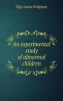 experimental study of abnormal children