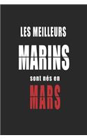 Les Meilleurs Marins sont nés en Mars carnet de notes
