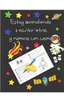 Estoy aprendiendo a escribir letras y números con cosmos