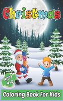 Christmas Coloring Book For Kids Ages 4-8: Coloring Book For Kids and Adults, Featuring Adorable Santa Designs for Holiday Fun, Stress Relief and Relaxation