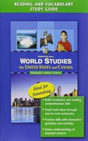 World Studies: The United States and Canada Reading and Vocabulary Study Guide English 2005c