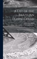 List of the Brazilian Echinoderms