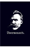 Übermensch.: 6x9" 120-page dotted and blank notebook - journal - notepad - scribble book - diary - workbook for philosophers