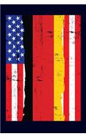 German American Flag Notebook