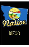 Montana Native Diego: College Ruled Composition Book