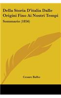 Della Storia D'italia Dalle Origini Fino Ai Nostri Tempi