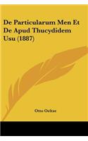 De Particularum Men Et De Apud Thucydidem Usu (1887)