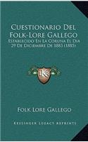 Cuestionario Del Folk-Lore Gallego