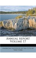 Annual Report Volume 17