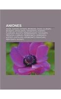 Aniones: Anion, Cianuro, Nitrato, Bromuro, Oxido, Cloruro, Bromato, Hipoclorito, Hiponitrito, Fosfato, Fluoruro, Silicato, Perm