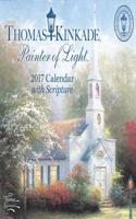 Thomas Kinkade Painter of Light With Scripture 2017 Calendar