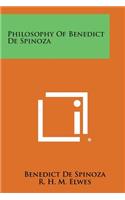 Philosophy of Benedict de Spinoza