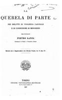 La querela di parte, nei delitti di violenza carnale e di corruzione di minorenni