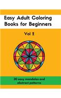 Easy Adult Coloring Books for Beginners Vol. 2