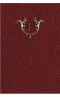 Monogram "L" Journal: 365 page Journal Diary Notebook