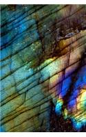 Labradorite Crystal Journal 6 x 9 Lined Blank Journal Diary Composition Book Notebook