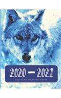 Daily Planner 2020-2021 Wolves 15 Months Gratitude Hourly Appointment Calendar