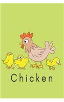Chicken: Animal, Bird, Book Gifts For Women Men Kids Teens Girls Boys (110 Pages, Lined, 6 x 9)